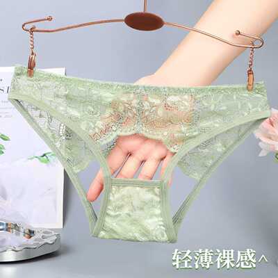 性感蕾丝镂空丁字裤女三角裤xxxl
