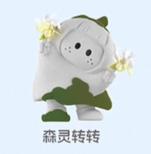 迷你来到新款上市YOYO右右酱萌趣歪头盲盒手办车载桌面摆件礼物