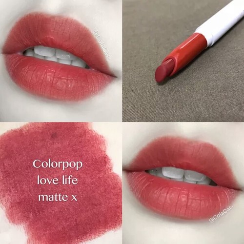 美国colourpop唇膏笔唇部打底口红唇釉ziggie/love life/brink
