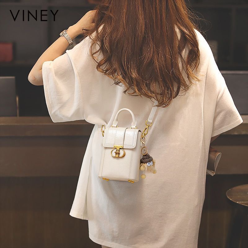Viney手机包包女式2025新款斜挎腰包迷你小包轻便小挎包真皮女包