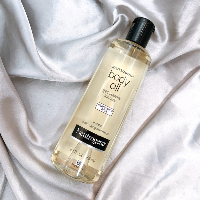【无香】美国neutrogena露得清身体润肤油芝麻补水保湿润肤250ml
