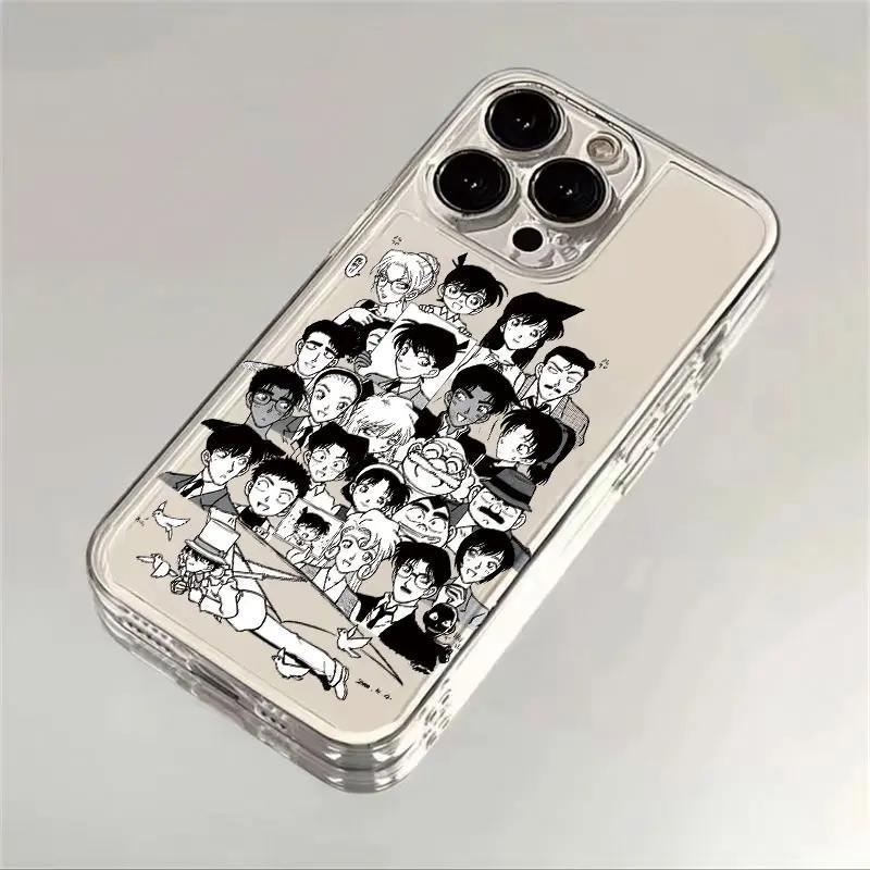 柯南手绘全家福适用苹果iPhone15/16promax华为手机壳13/12/14软x
