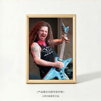 Pantera Pandora guitarist Dimebag Darrell framed decorative painting heavy metal electric guitar wall painting thumbnail 7