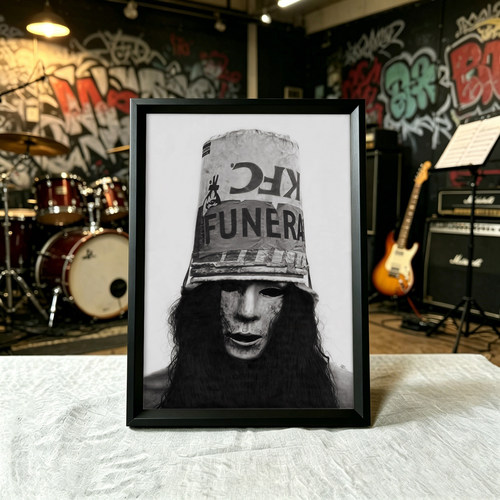 buckethead桶哥速弹吉他手装饰画