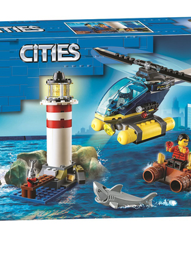 城市系列60274精英警察灯塔大追捕男孩拼装积木益智玩具礼物11620