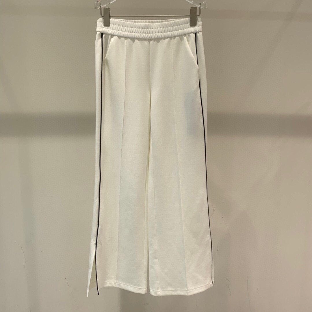 商场同款艾诺丝2023春季运动休闲裤女学院风直筒侧开叉修身301231