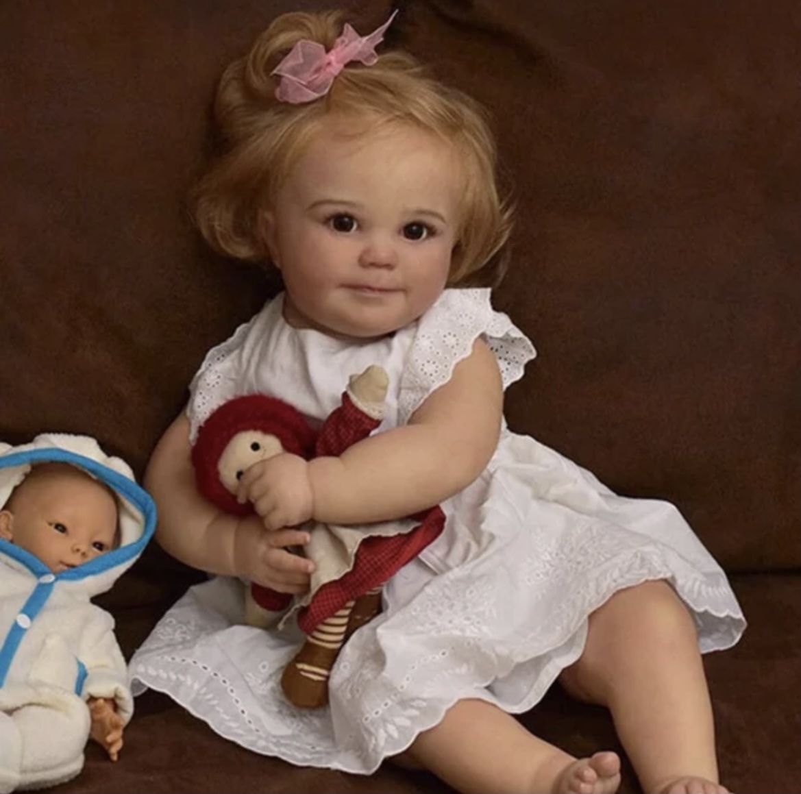 60厘米3D皮肤硅胶超仿真婴儿 重生娃娃 女孩人偶胖宝宝模型玩具