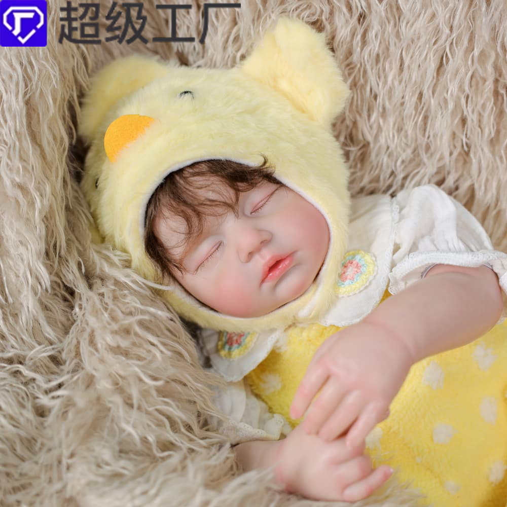 60cm跨境重生娃娃全胶玩具人偶陪伴reborn baby doll仿真婴儿教具