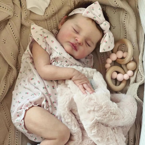 50厘米棉身3D高彩植发仿真婴儿重生娃娃软胶玩偶reborn baby doll