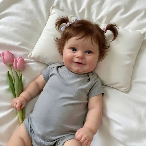 48厘米仿真重生娃娃高级彩绘仿真婴儿Reborn doll全软胶手工植发