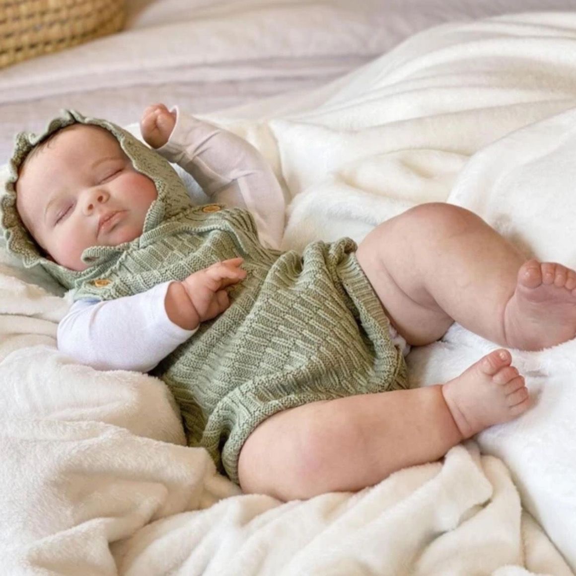 60厘米重生娃娃仿真婴儿胖娃娃约瑟夫3D皮肤玩偶模型儿童玩具礼物