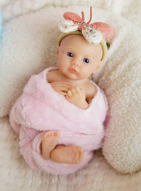 12寸仿真硅胶全实心重生婴儿娃娃可爱儿童玩具礼品Reborn doll