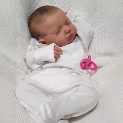 reborn doll loulou重生娃娃仿真婴儿软胶玩偶玩具软搪胶洋娃娃