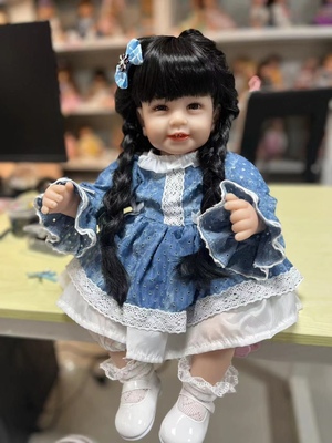 50厘米重生娃娃仿真婴儿布身体四颗牙可爱宝宝玩具可领养送人仪式