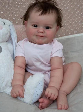 安抚重生娃娃全身柔软50CM仿真婴儿女跨境硅胶Reborn baby doll