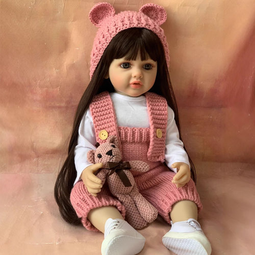22寸嘟嘟胶身过家家玩具礼物仿真婴儿重生娃娃reborn doll跨境