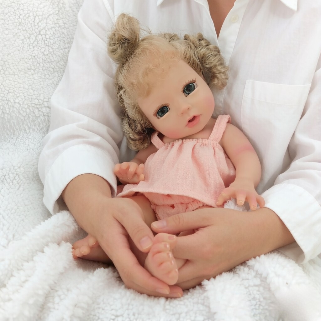 33厘米会喝水尿尿重生娃娃湿饮系统实心硅胶仿真娃娃重生婴儿娃娃