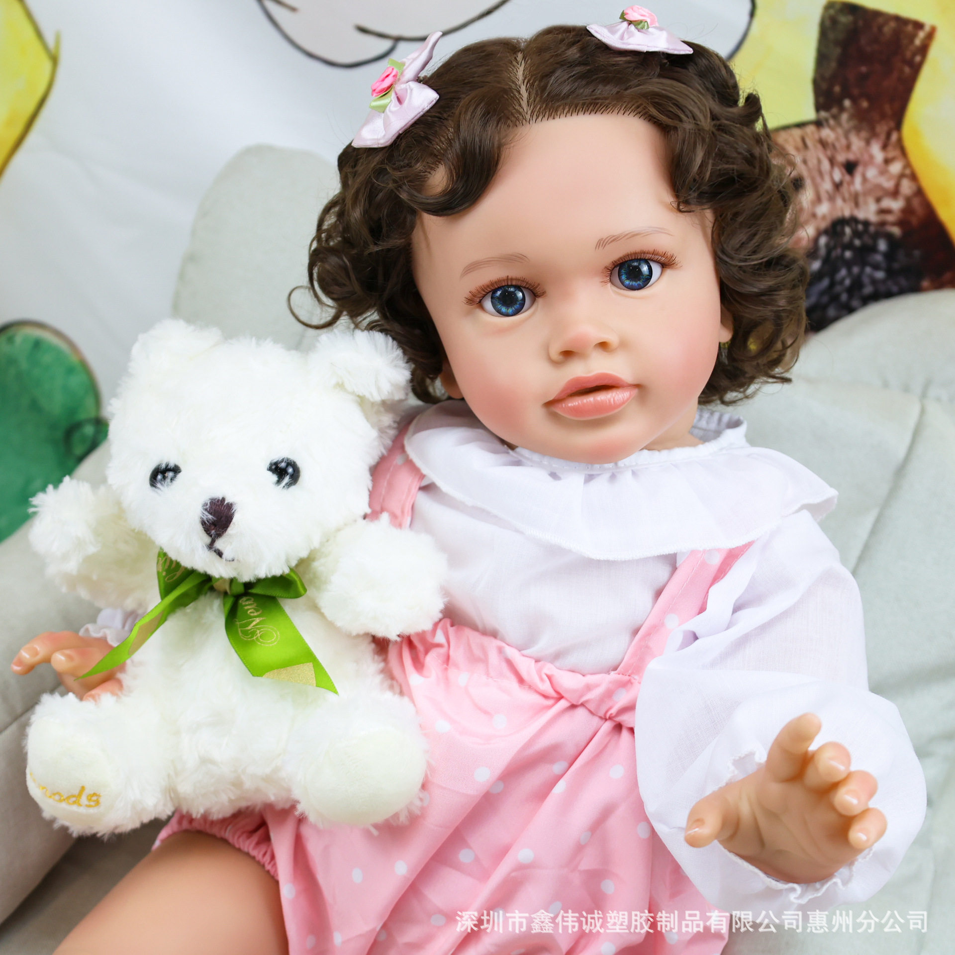 66厘米仿真搪胶重生娃娃reborn baby doll跨境源头工厂玩偶公仔