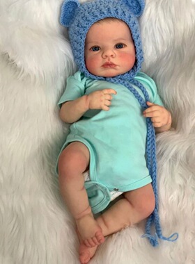 仿真布身重生娃娃loulou reborn baby doll 可爱儿童礼物男宝宝