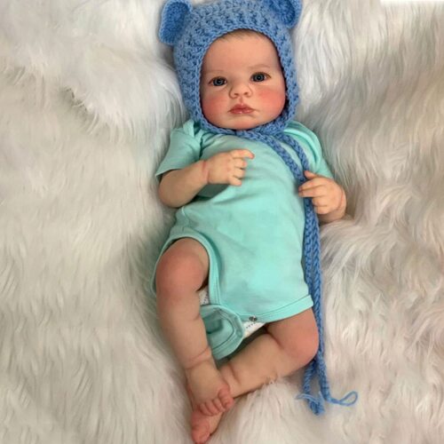 仿真布身重生娃娃loulou reborn baby doll 可爱儿童礼物男宝宝
