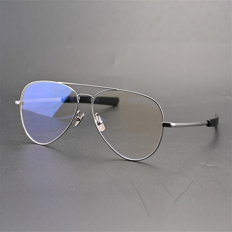 个性时尚超轻纯钛复古双梁眼镜框配近视日系镜框男款大脸潮流6710