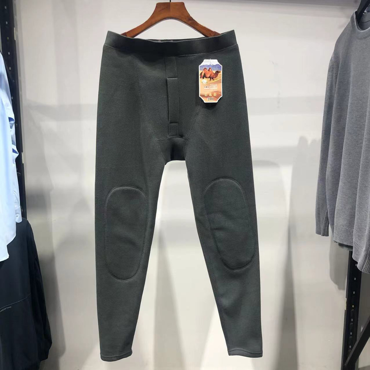 品牌男装(大牌)男士加厚保暖裤护膝打底裤仿兔毛双面驼绒长裤冬季,女士内衣/男士内衣/家居服,保暖裤,淘宝优惠券,粉丝福利购,淘宝优惠卷