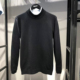 半高领中领毛衣黑休闲针织衫 品牌男装 撤柜秋冬厚款 男士 正品 JJ家