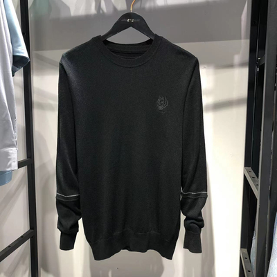 雅家！秋冬季含羊毛毛衣针织衫黑