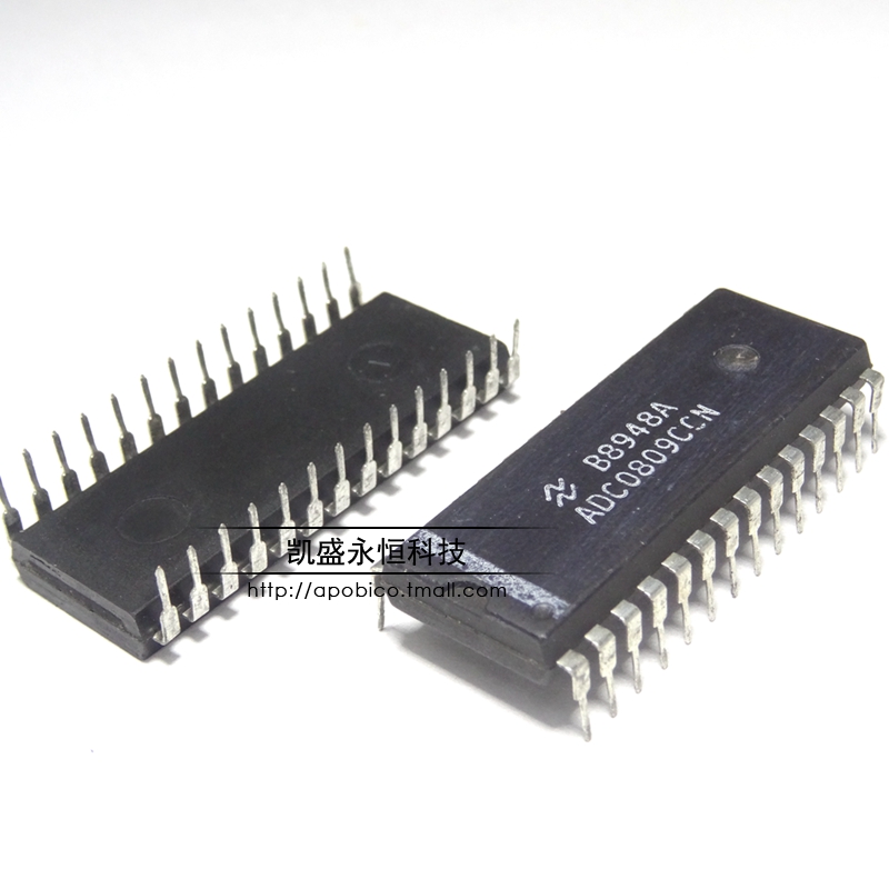 可直拍 ADC0809 ADC0809CCN 直插 DIP-28 8位模数A/D转换器 芯片