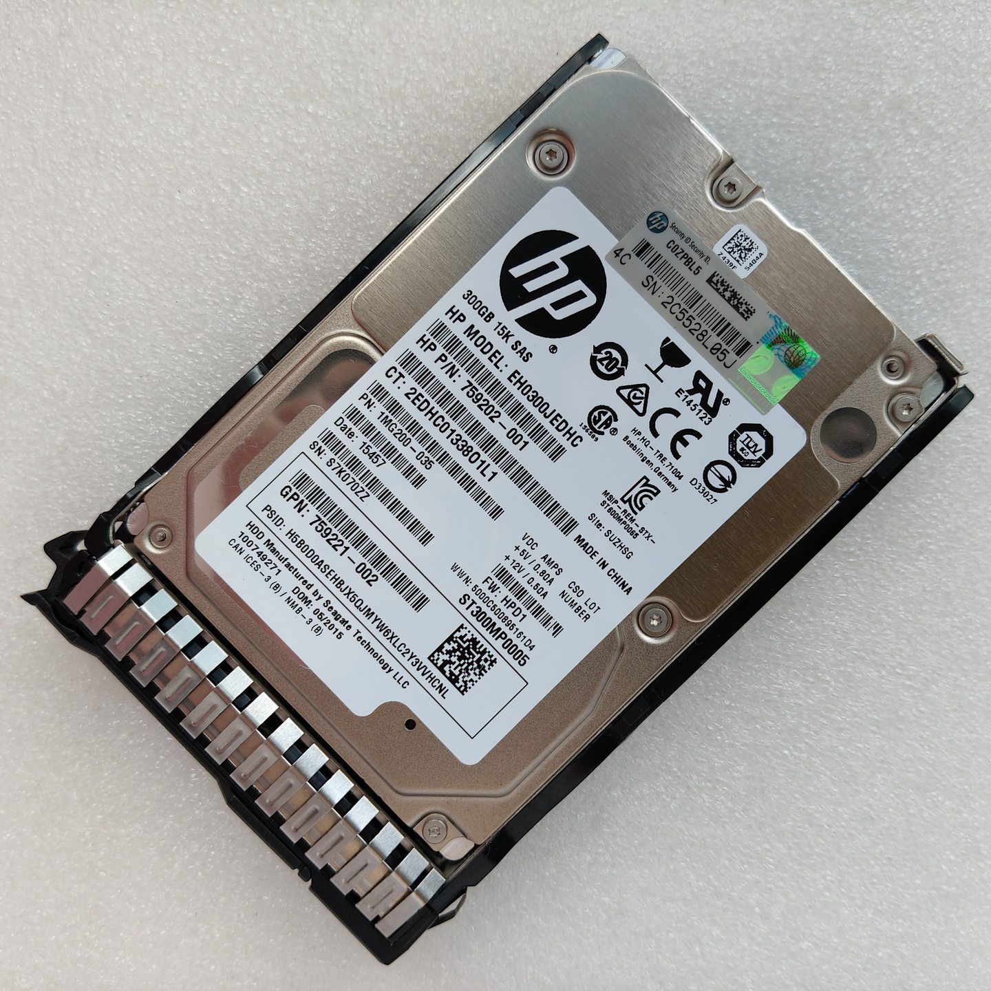 HP 759546-001 EH0300JEDHC DL360 DL380G9 15K 300G 2.5寸硬盘