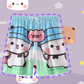 一二布布男女情侣短裤 运动裤 潮流沙滩裤 甜美夏季 子可爱家居短睡裤