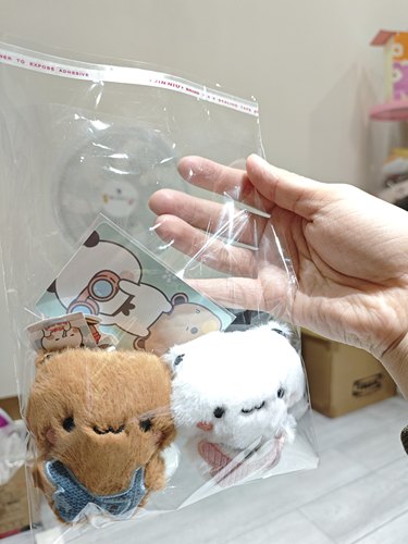 一二布布周边毛绒玩偶挂件可爱卡通网红情侣小熊包包钥匙挂饰公仔