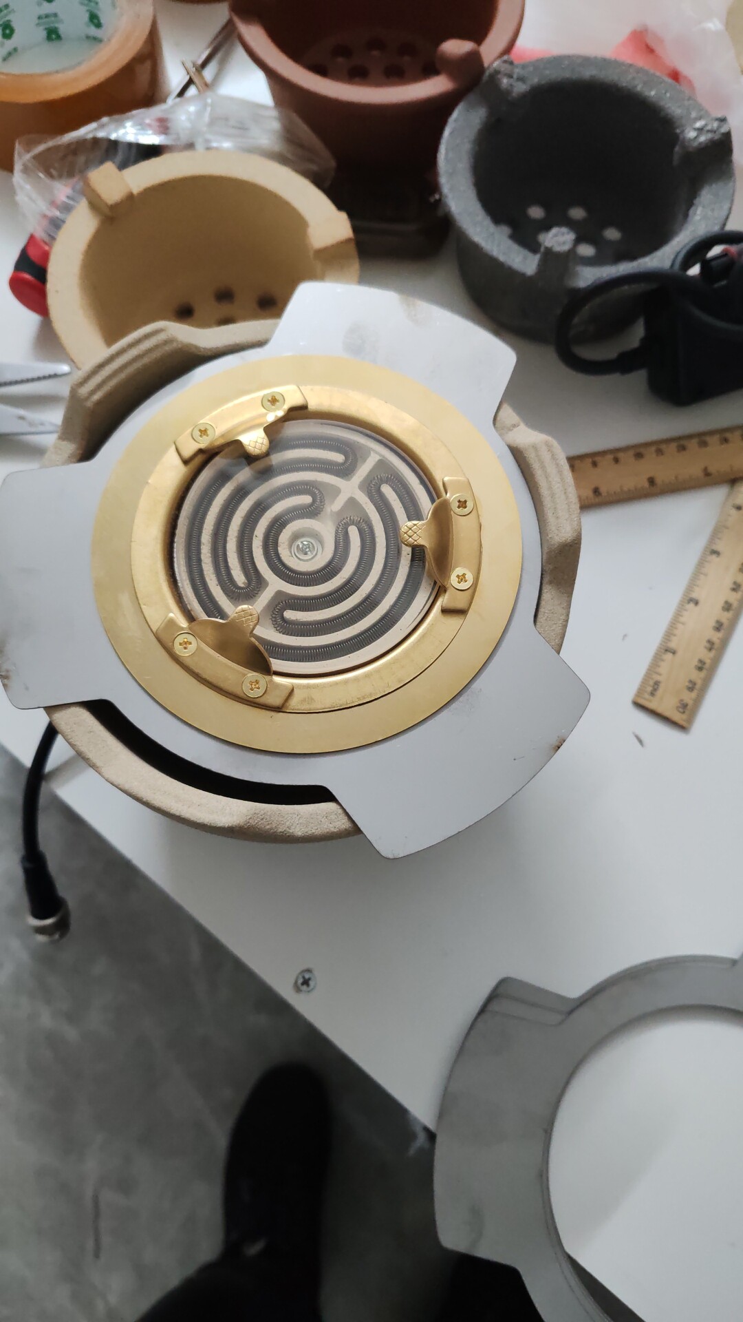 煨炉潮汇电炉丝装石头装木头装大炭炉装围炉装花盆装铁铜diy电炉