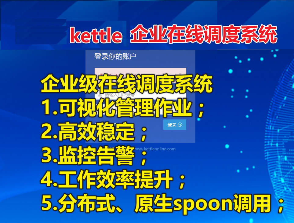 kettle企业调度系统（一键安装 视频教程 源码单独 )
