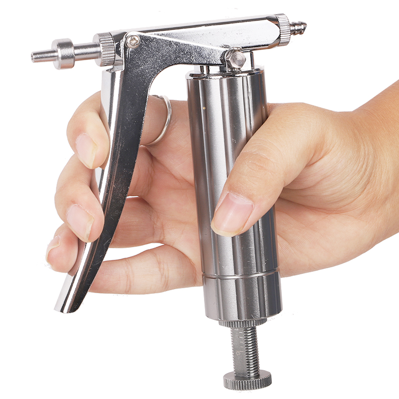 K型不锈钢可调连续疫苗注射器针 鸡用猪用注射药器兽医兽用器械