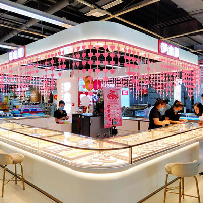 七夕情人节吊饰珠宝店面装饰品氛围布置创意金店开业吊顶爱心挂件