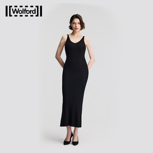 【早秋新款】Wolford/沃尔福特纯羊毛吊带小黑裙连衣裙53523