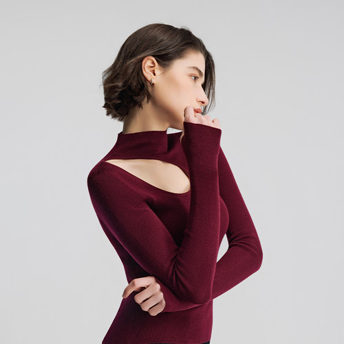 Wolford/沃尔福特【针织精选】100%纯羊毛/羊绒针织衫打底衫50000