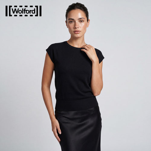 Wolford落肩桑蚕丝针织衫