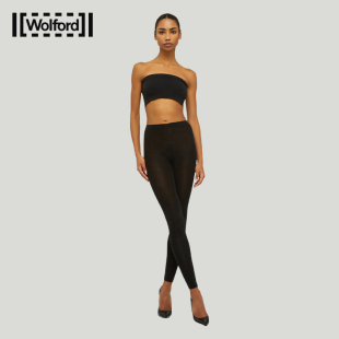 11337 Wolford 沃尔福特Cashmere250D哑光羊绒混纺丝绸保暖打底裤