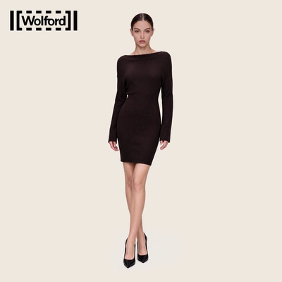 Wolford/沃尔福特针织毛织羊毛软糯高弹短款连衣女裙53741