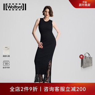 沃尔福特桑蚕丝无袖 Wolford 新款 针织长裙连衣裙53517 当季