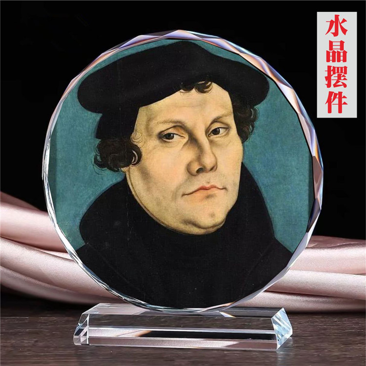 欧洲宗教风画像水晶模型家居装饰