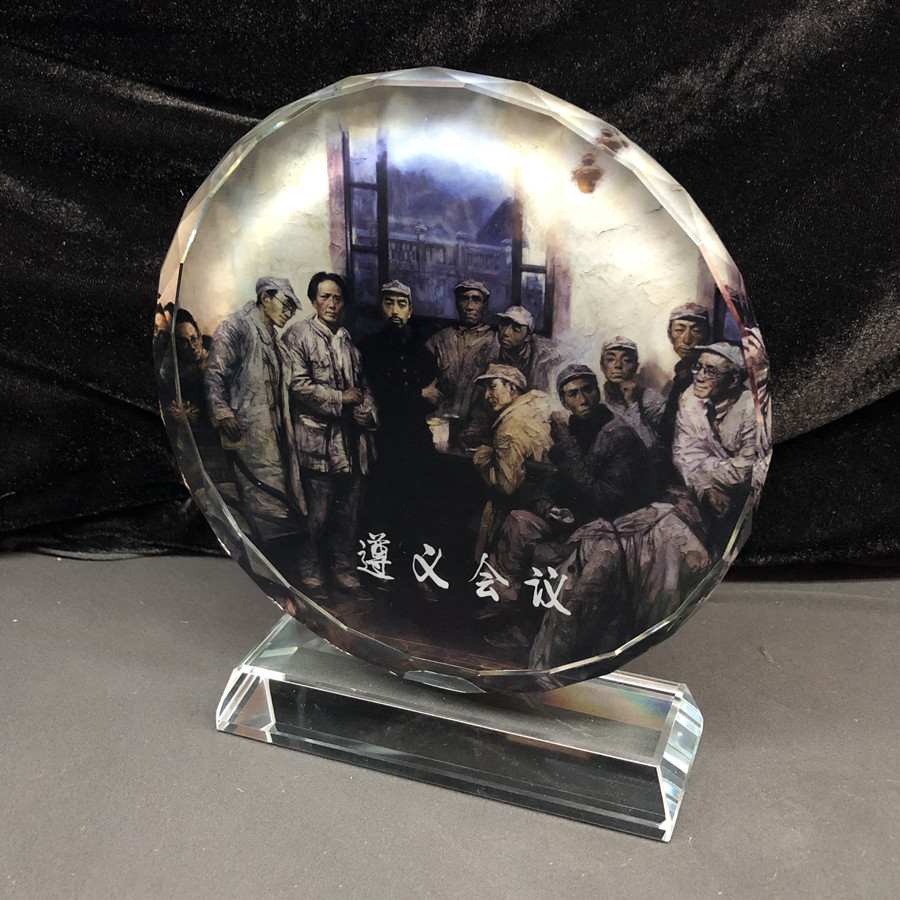 diy纪念品礼物红军水晶摆件定制图片