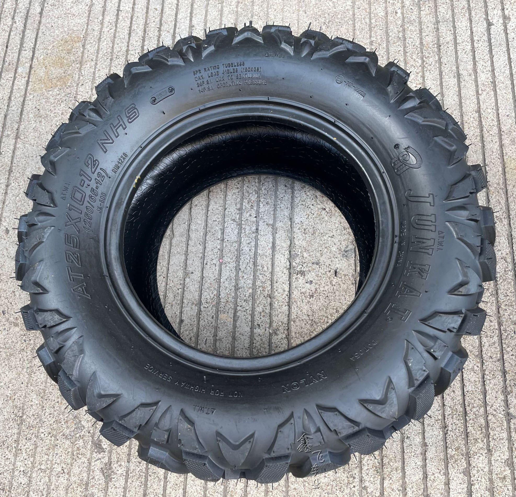 改装四轮卡丁车沙滩车25x8-12 25x10-12寸a字加厚真空6层轮胎