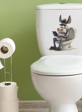 2025年新款m3搞玩手机马桶贴墙fun-43外贸怪的驴浴室防水贴画自粘