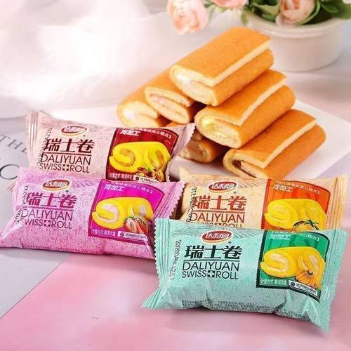 新日期达利园瑞士卷整箱糕点小面包早餐食品好蛋糕代餐