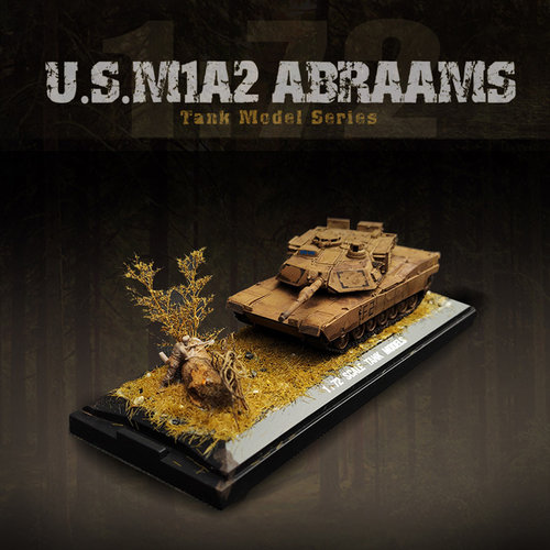 涂装旧化虎式MA12坦克静态成品