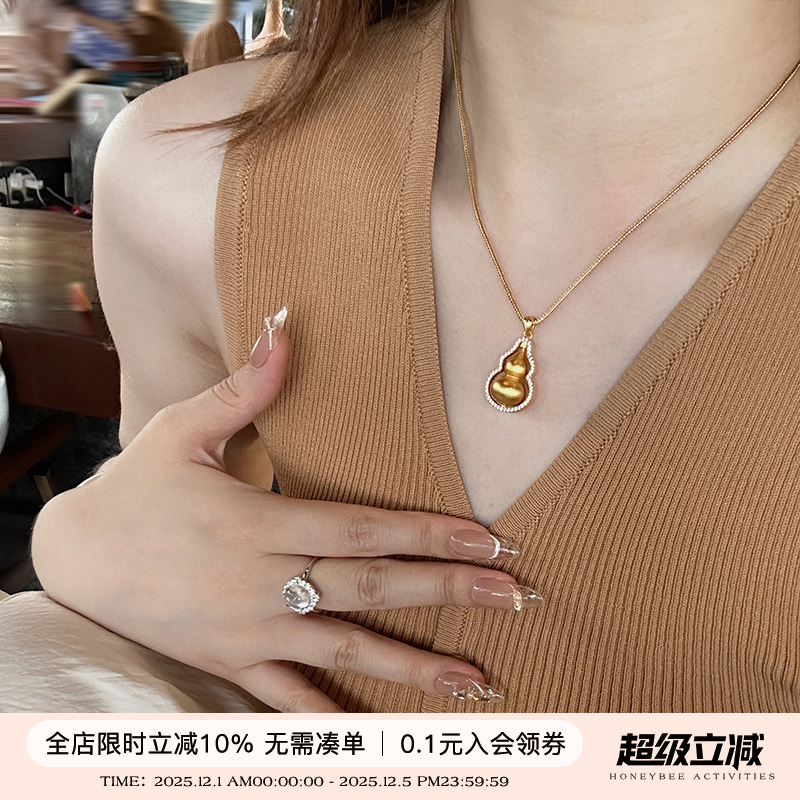 蜜蜂妈手作古法葫芦项链