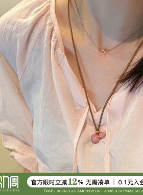 彩色滴油珐琅葫芦项链长款配饰